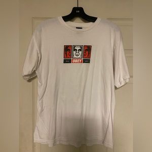 Obey White tee